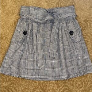 Plaid Skirt w/pockets